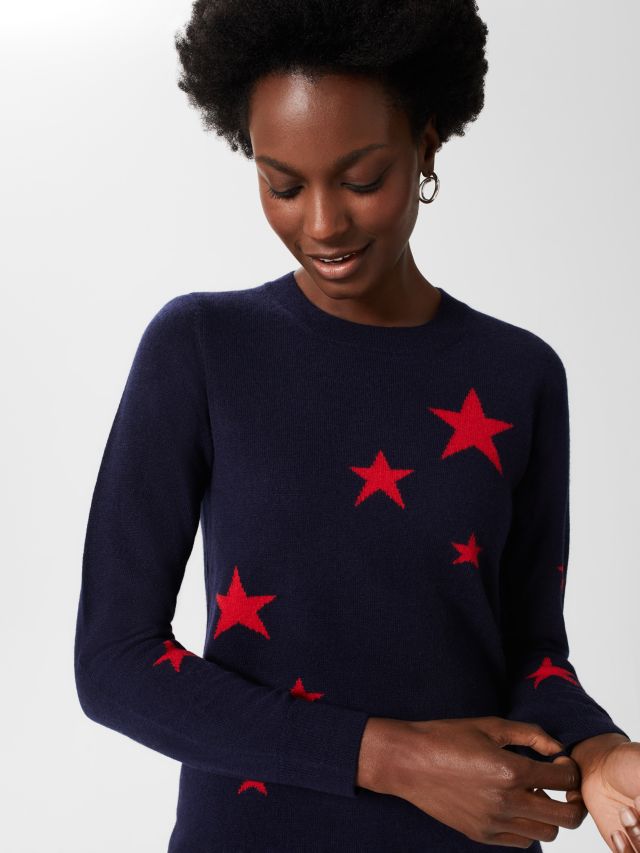 Navy blue sale star jumper