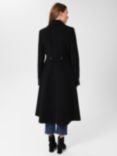 Hobbs Blakely Wool Blend Riding Coat, Black