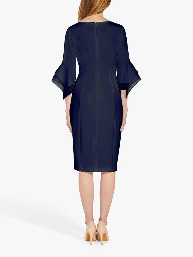 Adrianna Papell Crepe Tailored Dress, Navy