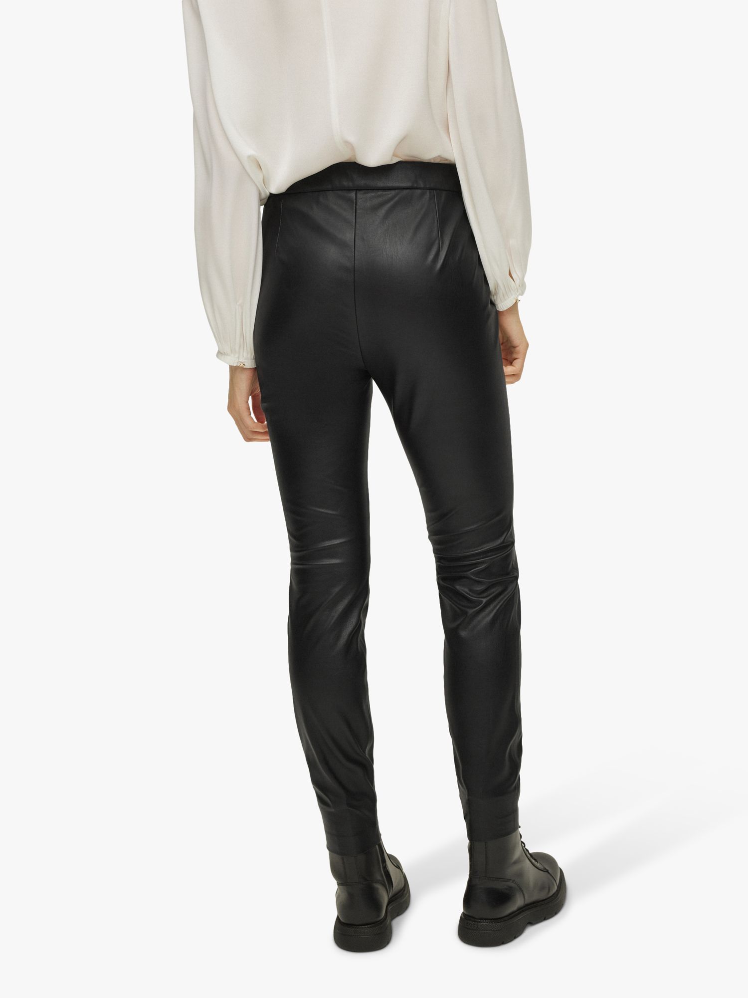 boss leather pants