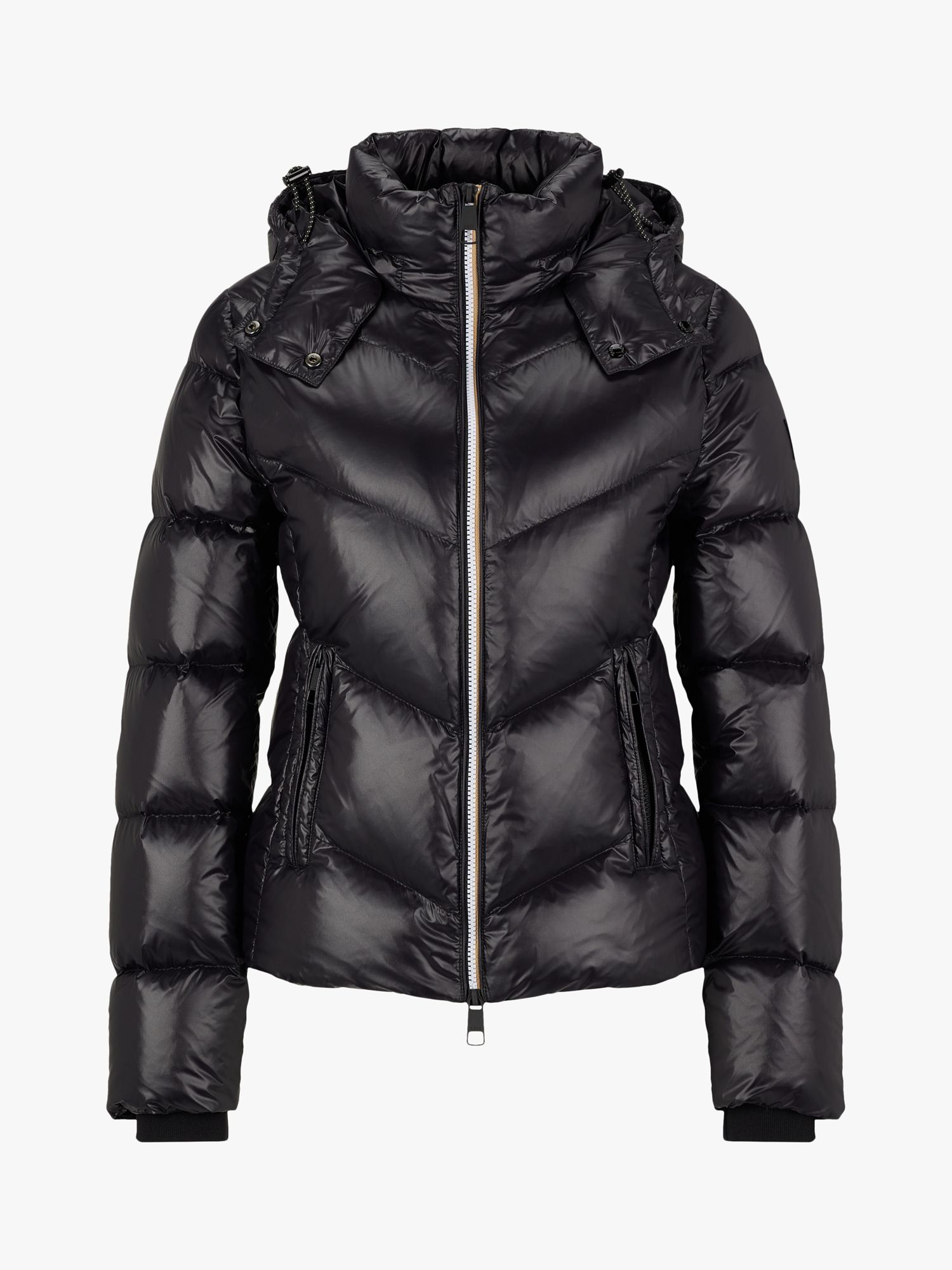HUGO BOSS Pepule Quilted Hooded Jacket, Black, 6