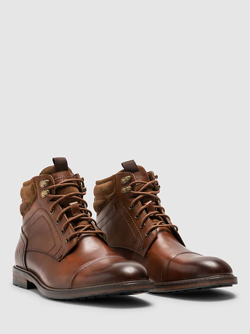 Buy Rodd & Gunn Dunedin Leather Military Boots Online at johnlewis.com