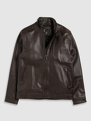 Rodd & Gunn Westhaven Goatskin Leather Jacket, Chocolate