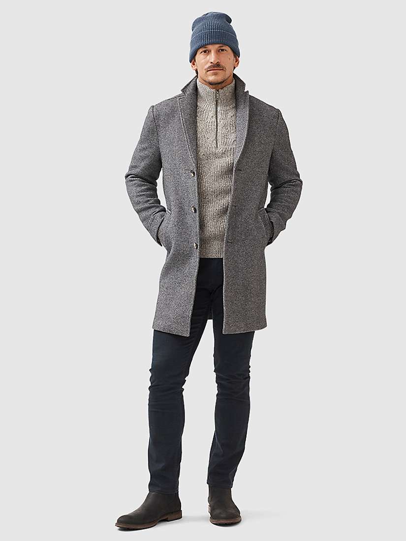 Buy Rodd & Gunn Calton Hill Wool Blend Overcoat, Ash Online at johnlewis.com