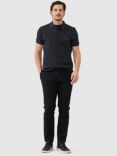 Rodd & Gunn The Gunn Cotton Slim Fit Short Sleeve Polo Shirt, Charcoal