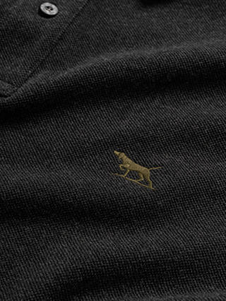Rodd & Gunn Gunn Cotton Slim Fit Short Sleeve Polo Shirt, Charcoal