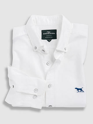 Rodd & Gunn Gunn Oxford Cotton Slim Fit Long Sleeve Shirt, Snow