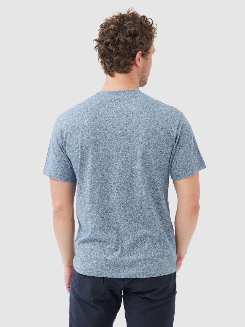 Rodd & Gunn Gunn Cotton Slim Fit Short Sleeve T-Shirt, Denim, XS