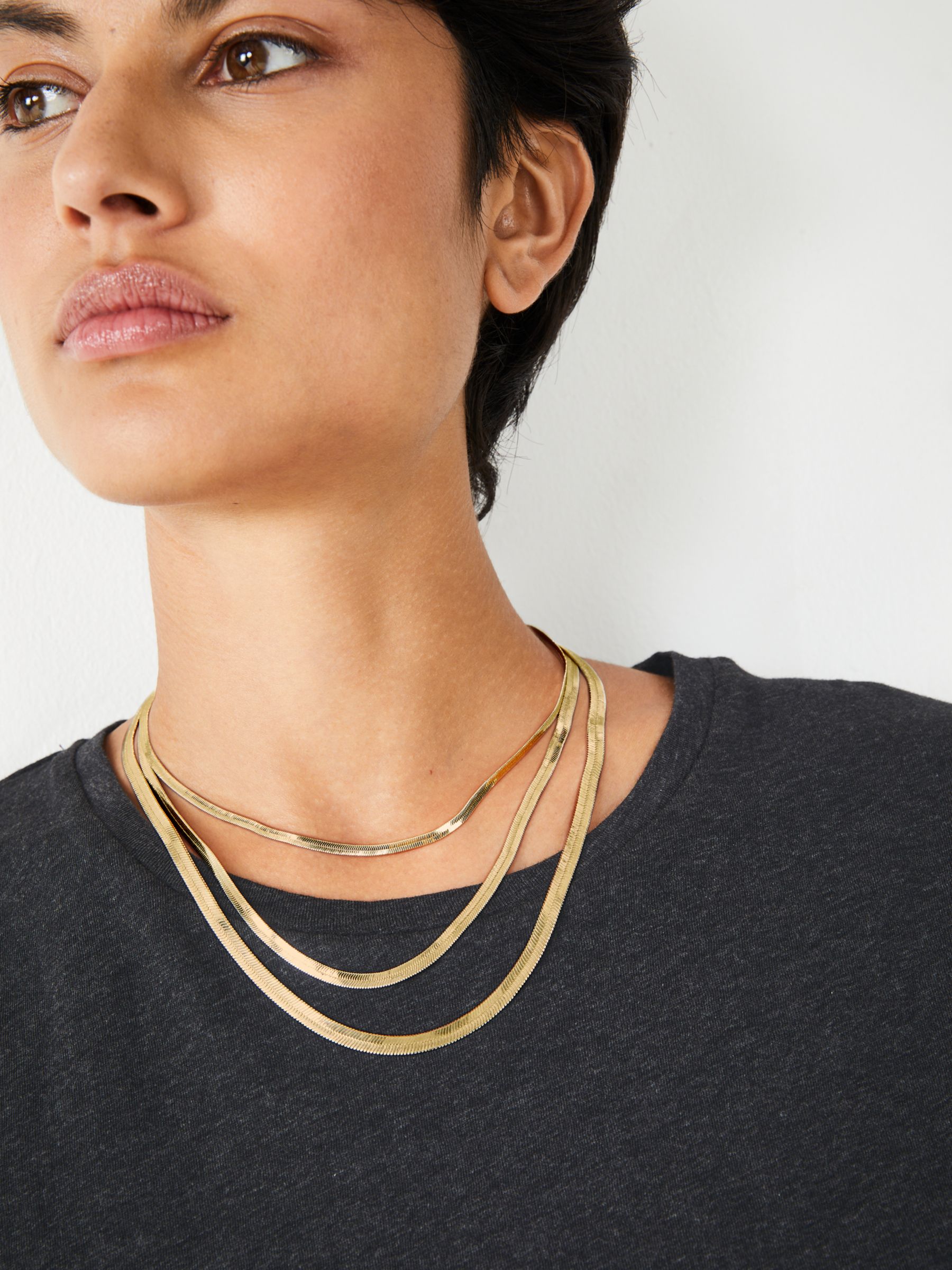 Buy HUSH Aster Snake Chain Layered Necklace Online at johnlewis.com