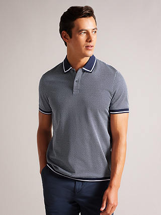 Ted Baker Affric Geometric Short Sleeve Polo Top