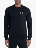 LUKE 1977 Paris Crew Neck Zip Pocket Sweatshirt