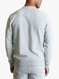 LUKE 1977 Paris Crew Neck Zip Pocket Sweatshirt, Mid Marl Grey