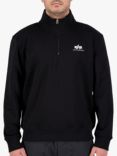 Alpha Industries Half-Zip Sweatshirt, 03 Black