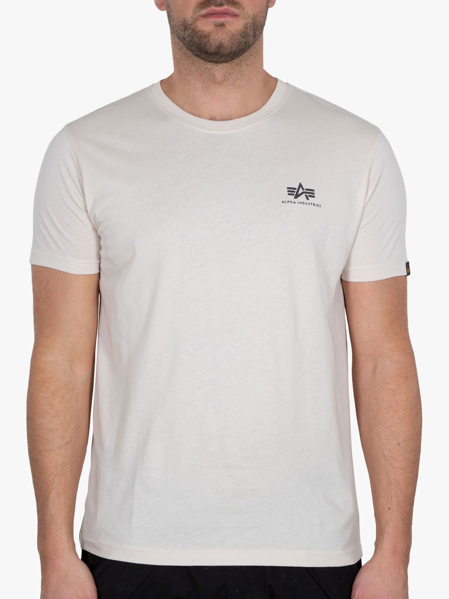 Stream Jet T-Shirt, White at & Partners Alpha Industries Basic John Lewis