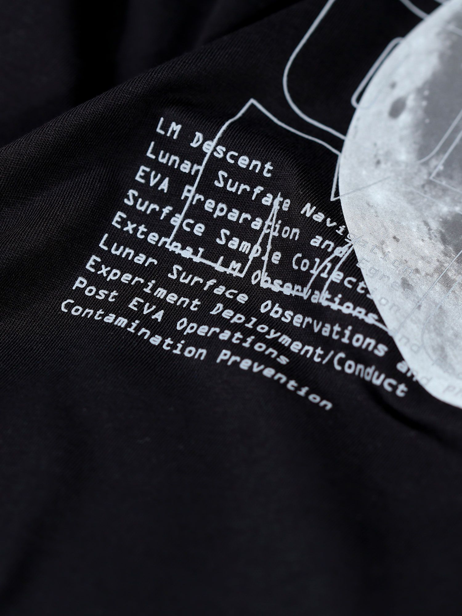 Dark Moon Side Partners the NASA John of Crew Alpha Industries at 285 X T-Shirt, reflective Black/ & Lewis