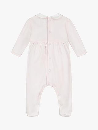 Emile et Rose Baby Dusty Embroidered Yolk All-in-One, Light Pink