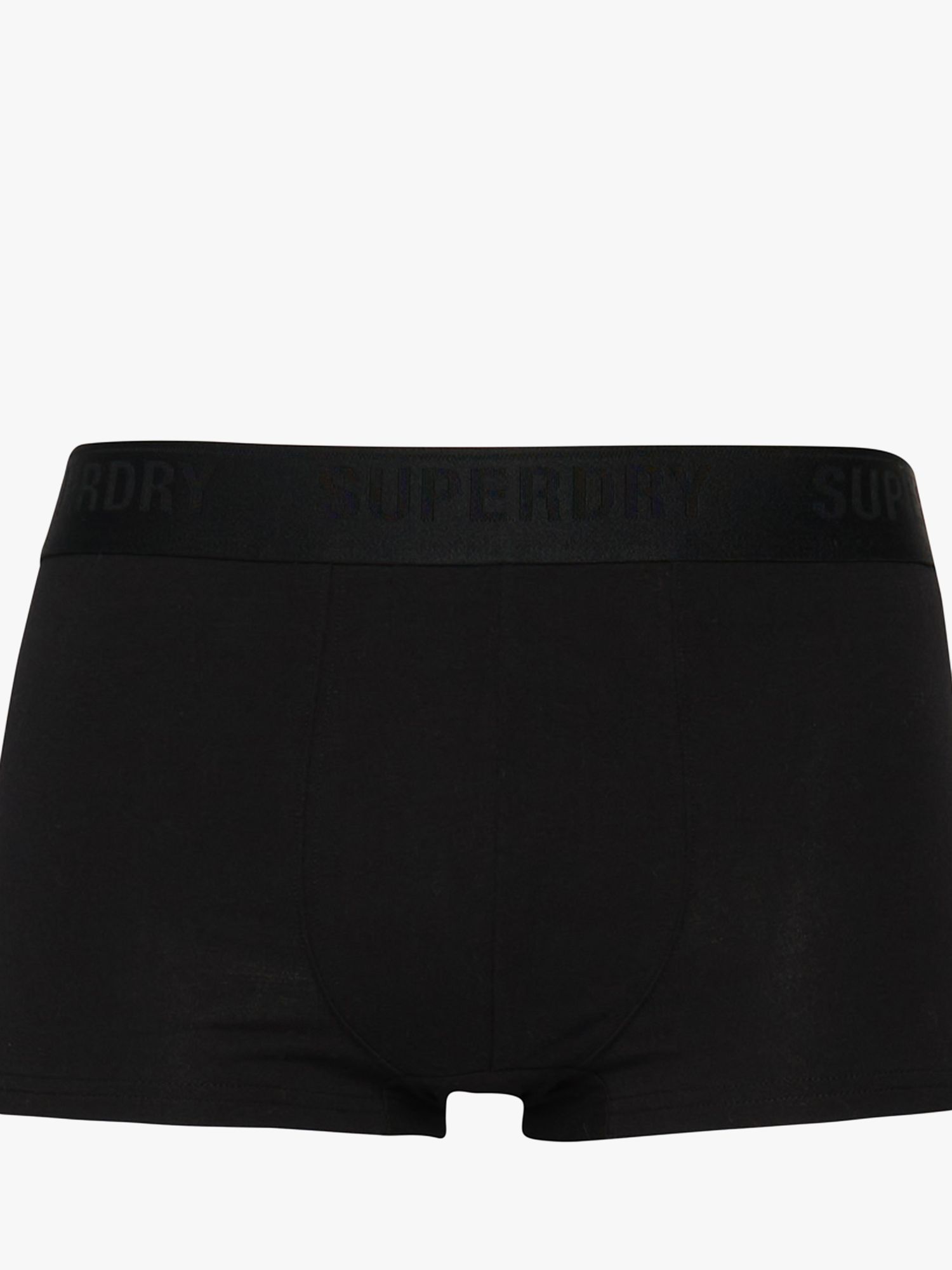 John Lewis Organic Cotton Trunks, Pack of 3, Black at John Lewis & Partners