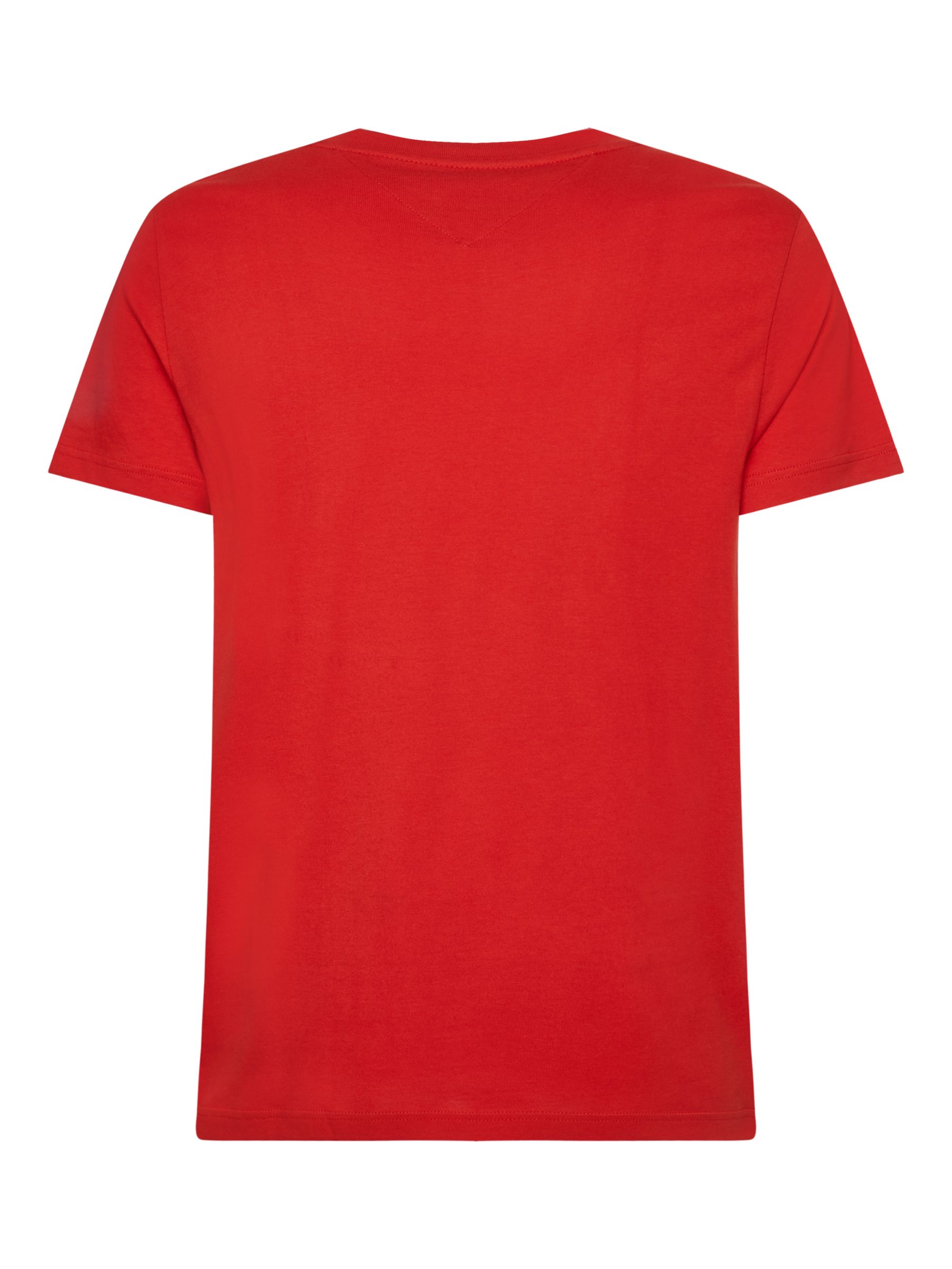 Tommy Hilfiger Tommy Logo T-Shirt, Empire Flame at John Lewis & Partners