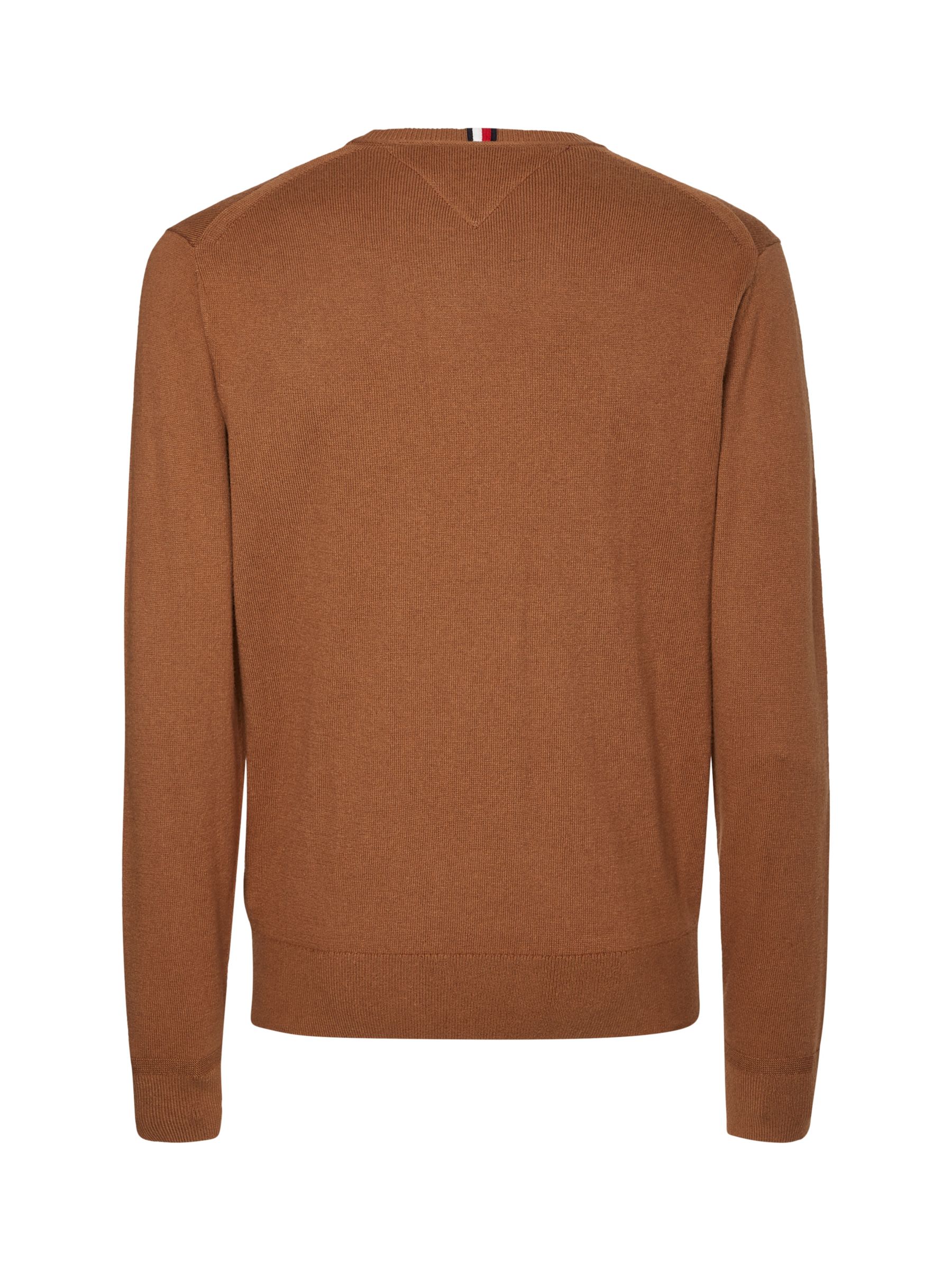 Tommy Hilfiger Pima Cotton Cashmere Blend Jumper Desert Khaki At John Lewis And Partners