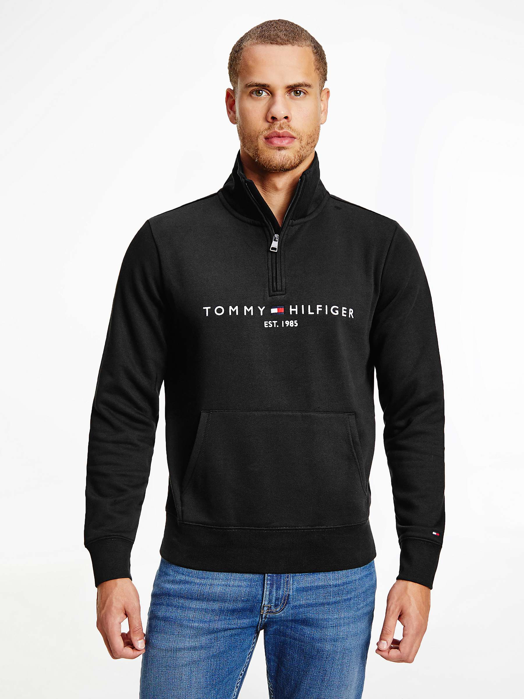 Buy Tommy Hilfiger Mock Neck Sweatshirt Online at johnlewis.com