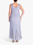 chesca Lace & Cornelli Tapework Dress, Lilac