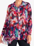 chesca Palma Watercolour Print Shirt, Multi