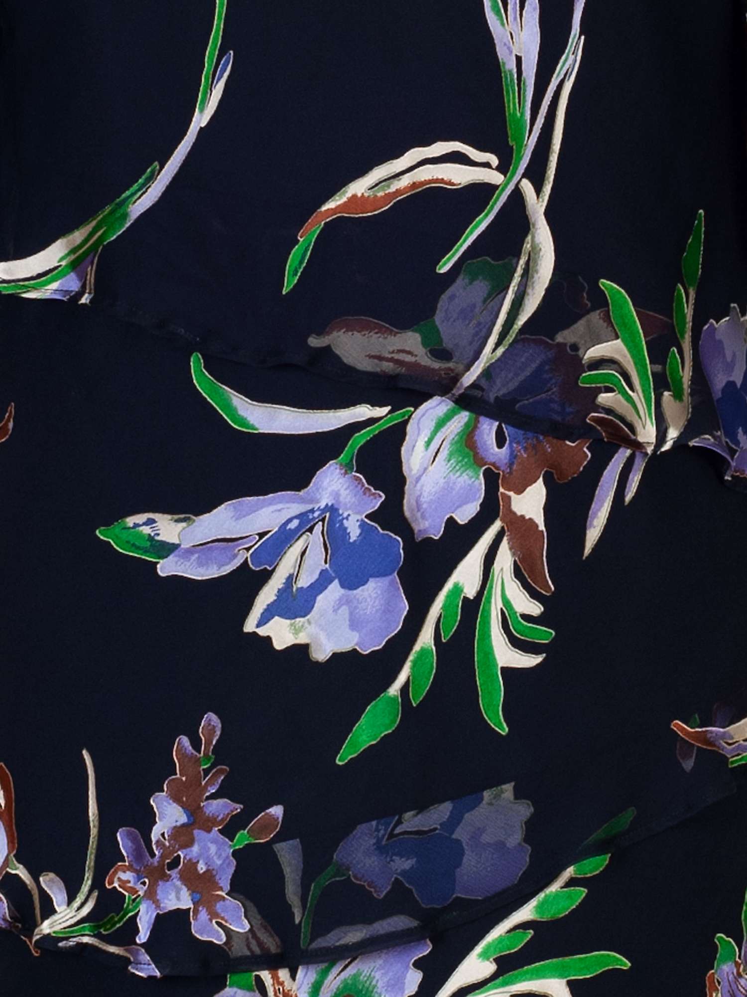 Buy chesca Iris Floral Print Multi Layered Devoree Midi Dress, Navy/Multi Online at johnlewis.com