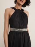 Phase Eight Vanessa Beaded Belt Maxi Dress, Black