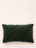 Truly Cotton Velvet Pleated Rectangular Cushion