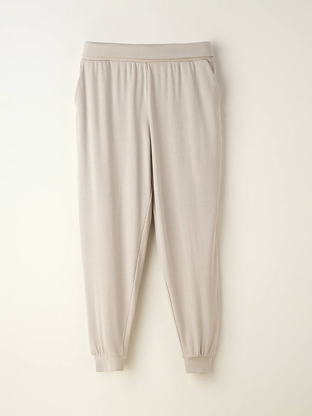 Truly Greige Ribbed Hareem Joggers, Greige at John Lewis & Partners