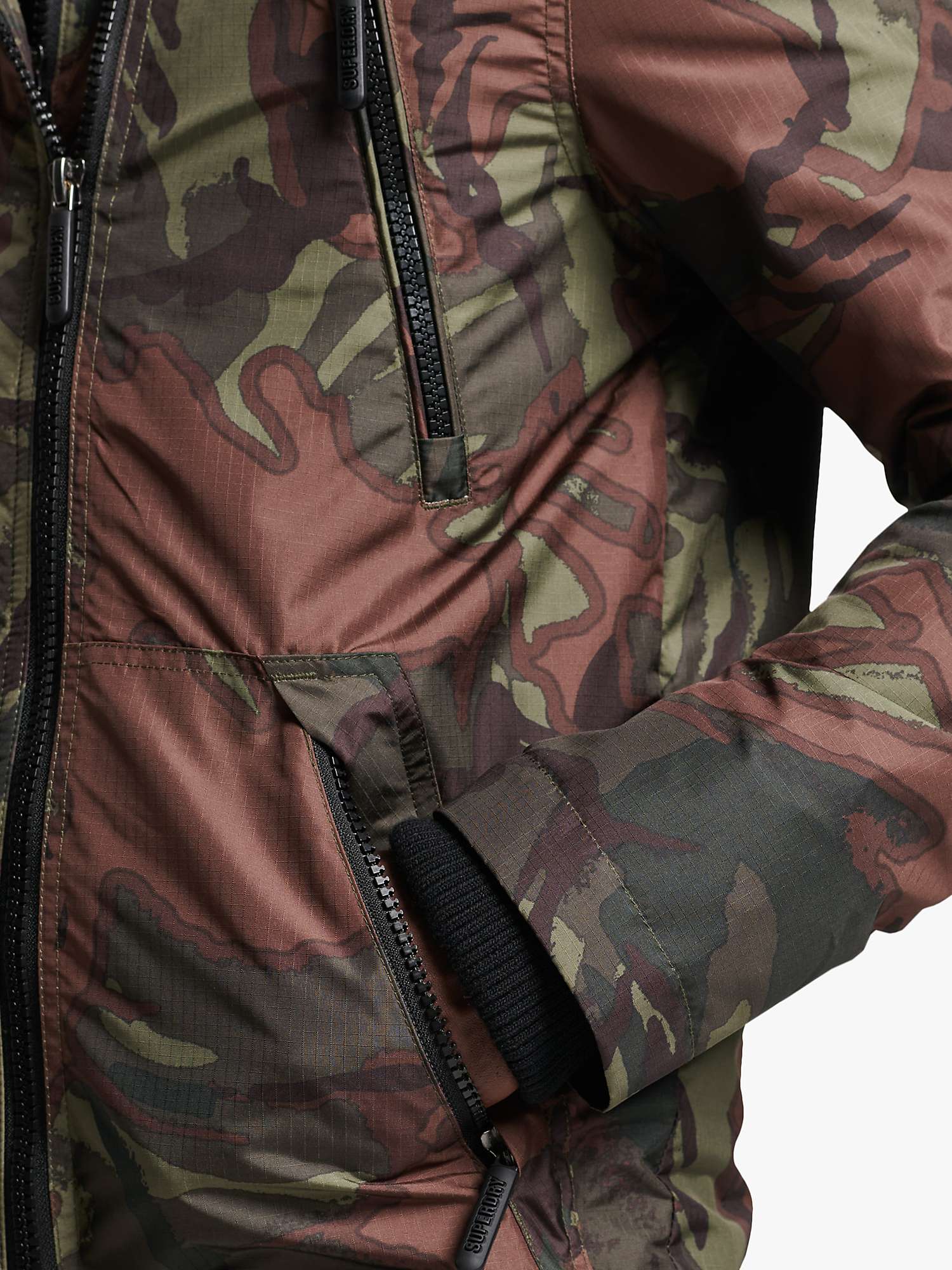 Superdry Mountain SD Windcheater Jacket, Camo at John Lewis & Partners