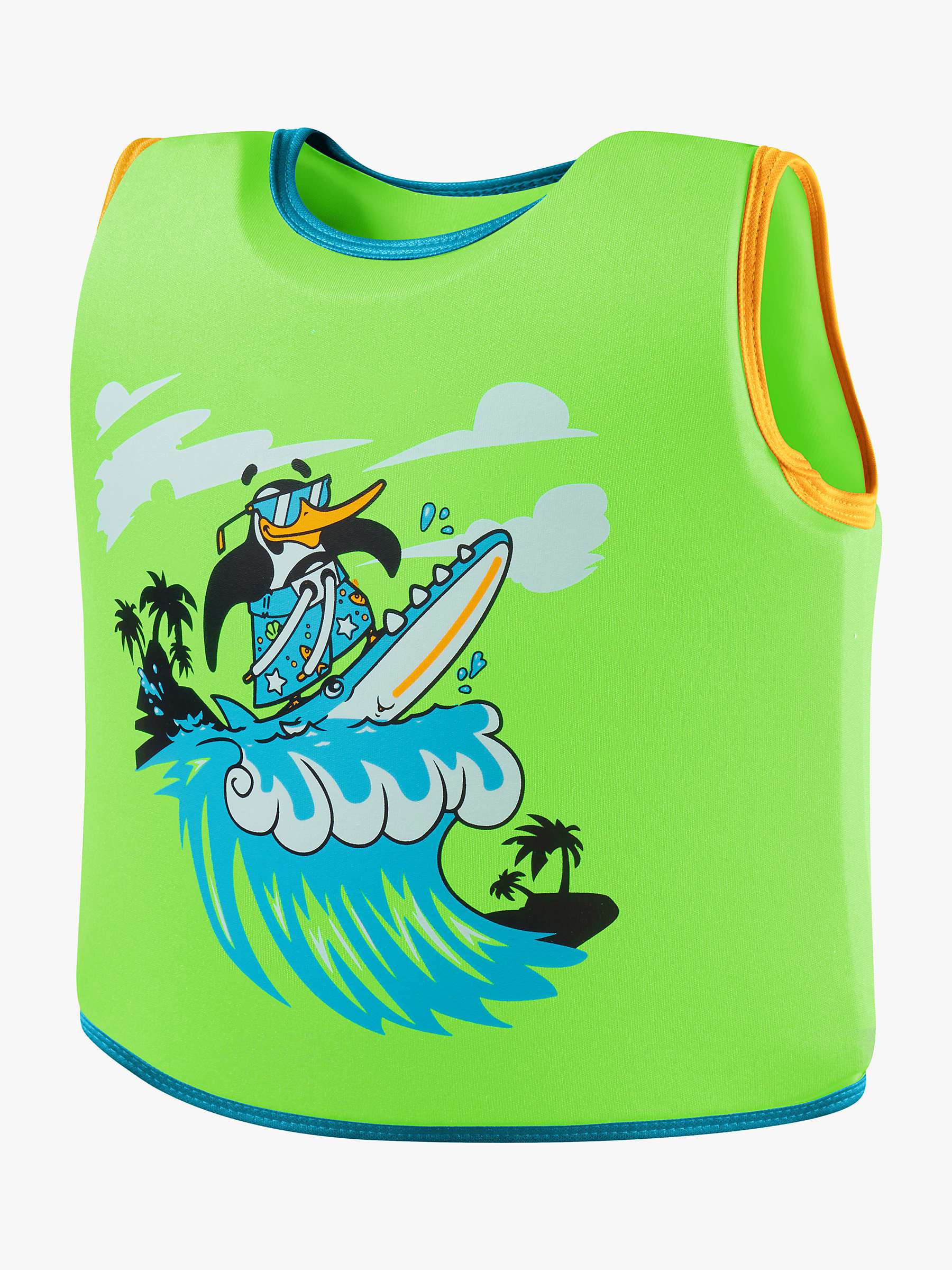 Buy Speedo Baby Penguin Float Vest, Azure Blue/Fluro Online at johnlewis.com