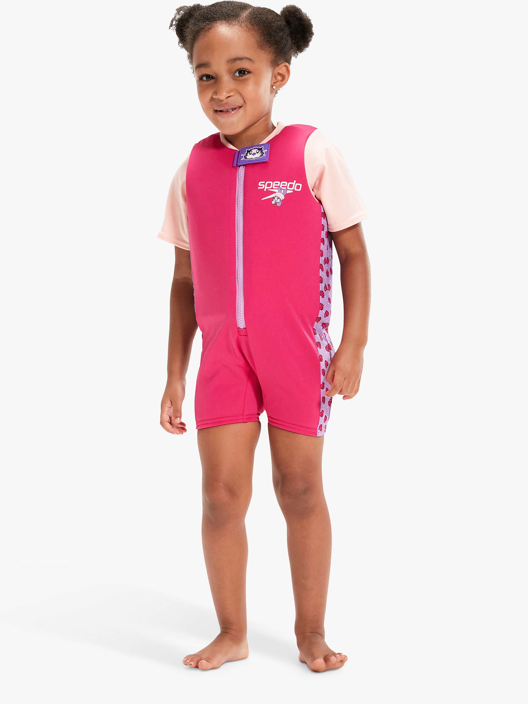 Buy Speedo Baby Seal Floatsuit, Miami Lilac/Cherry Online at johnlewis.com