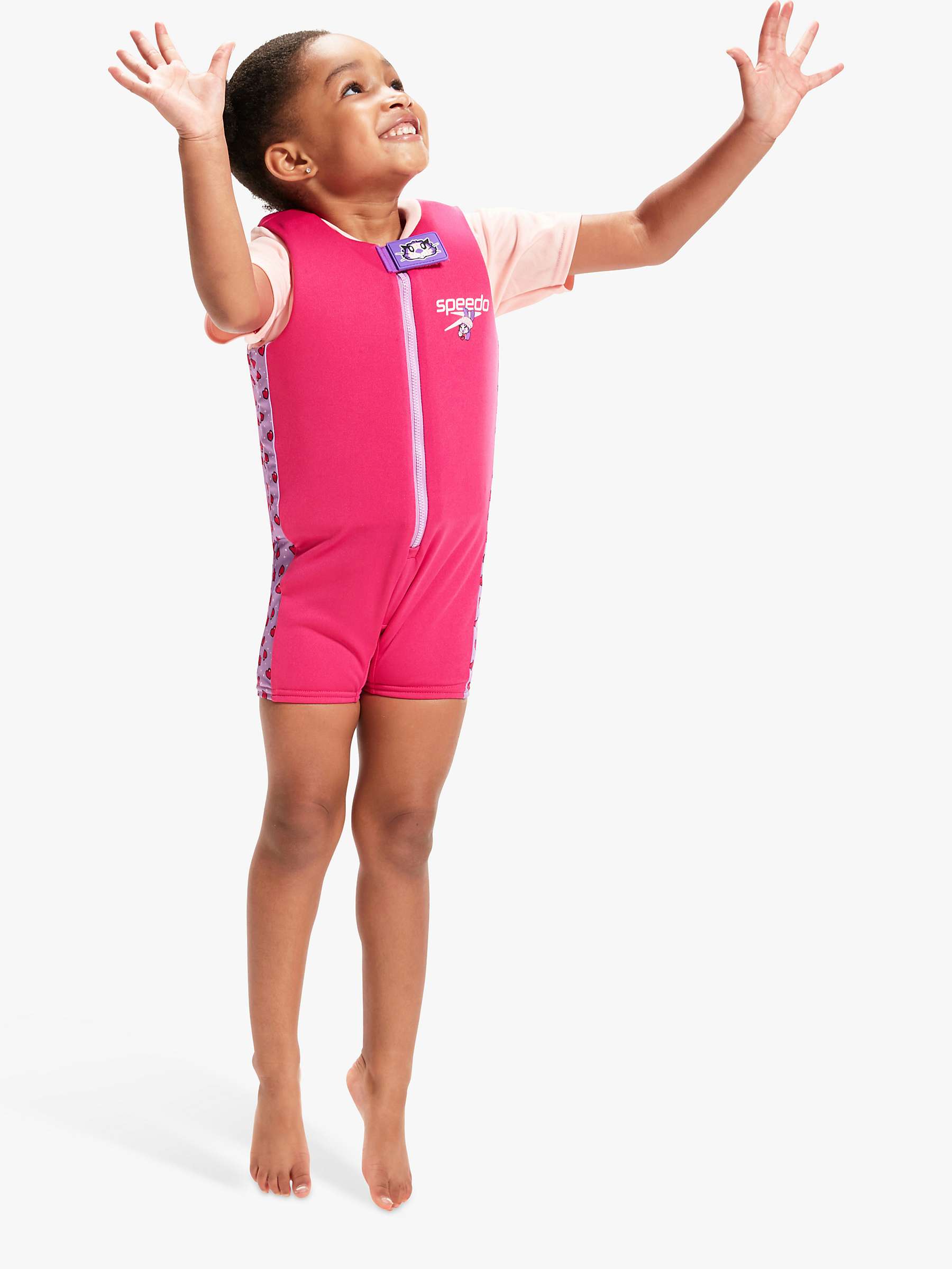 Buy Speedo Baby Seal Floatsuit, Miami Lilac/Cherry Online at johnlewis.com