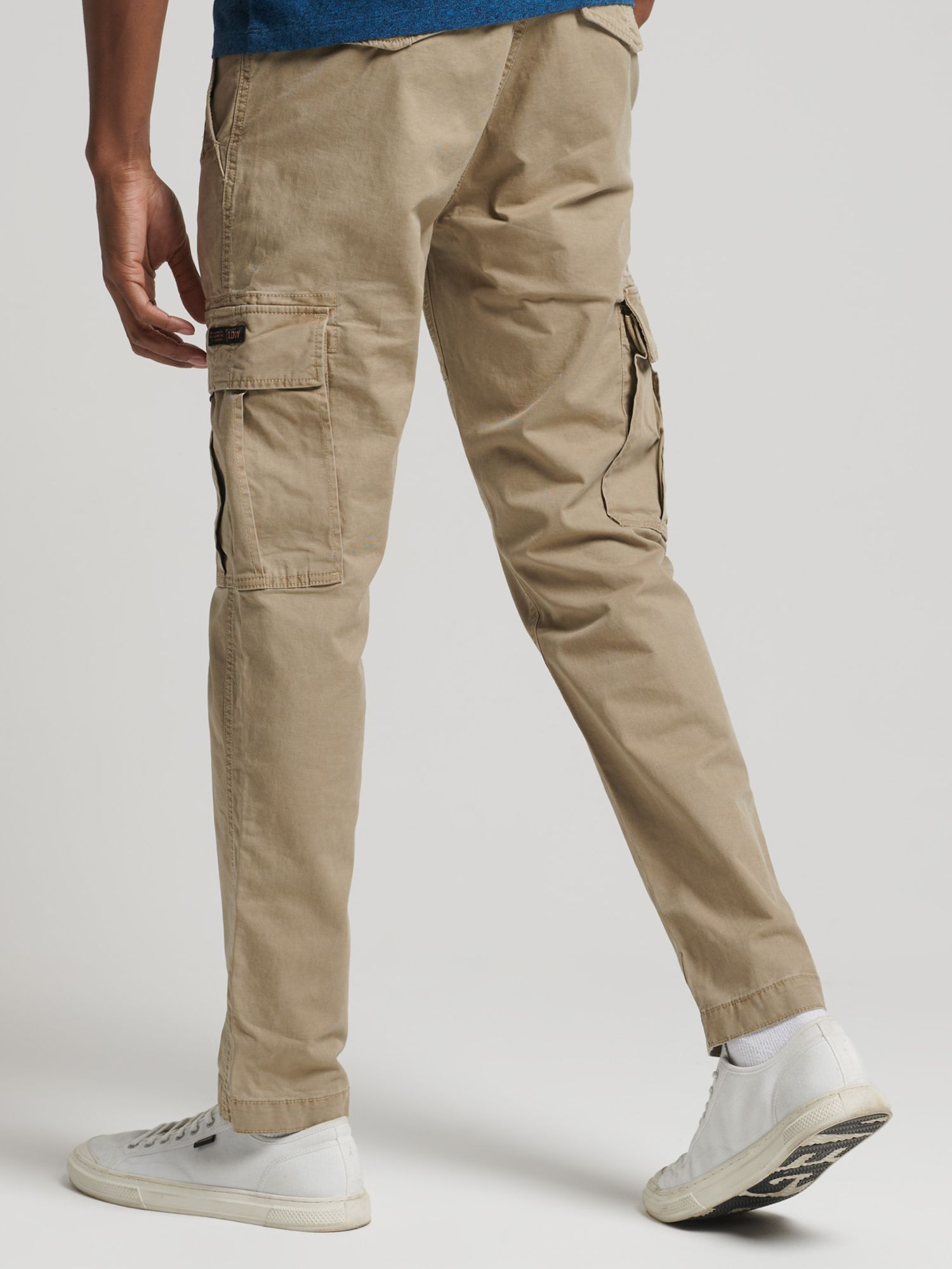 Superdry Core Cotton Blend Cargo Trousers at John Lewis & Partners