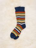 Celtic & Co. Wool Rich Stripe Ankle Socks, Rainbow/Multi