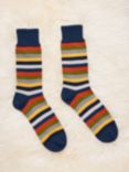 Celtic & Co. Wool Rich Stripe Ankle Socks, Rainbow/Multi