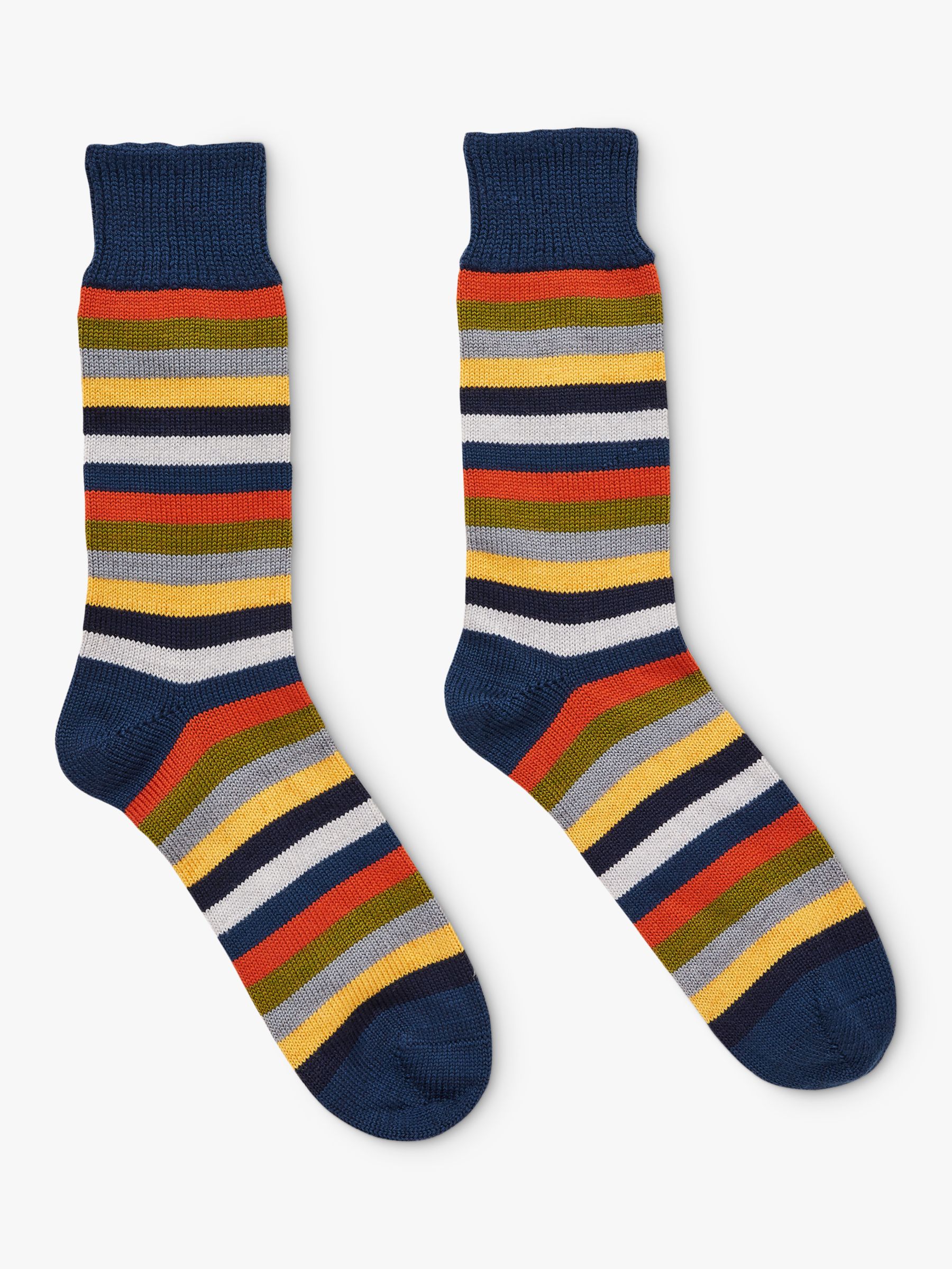 Buy Celtic & Co. Wool Rich Stripe Ankle Socks Online at johnlewis.com