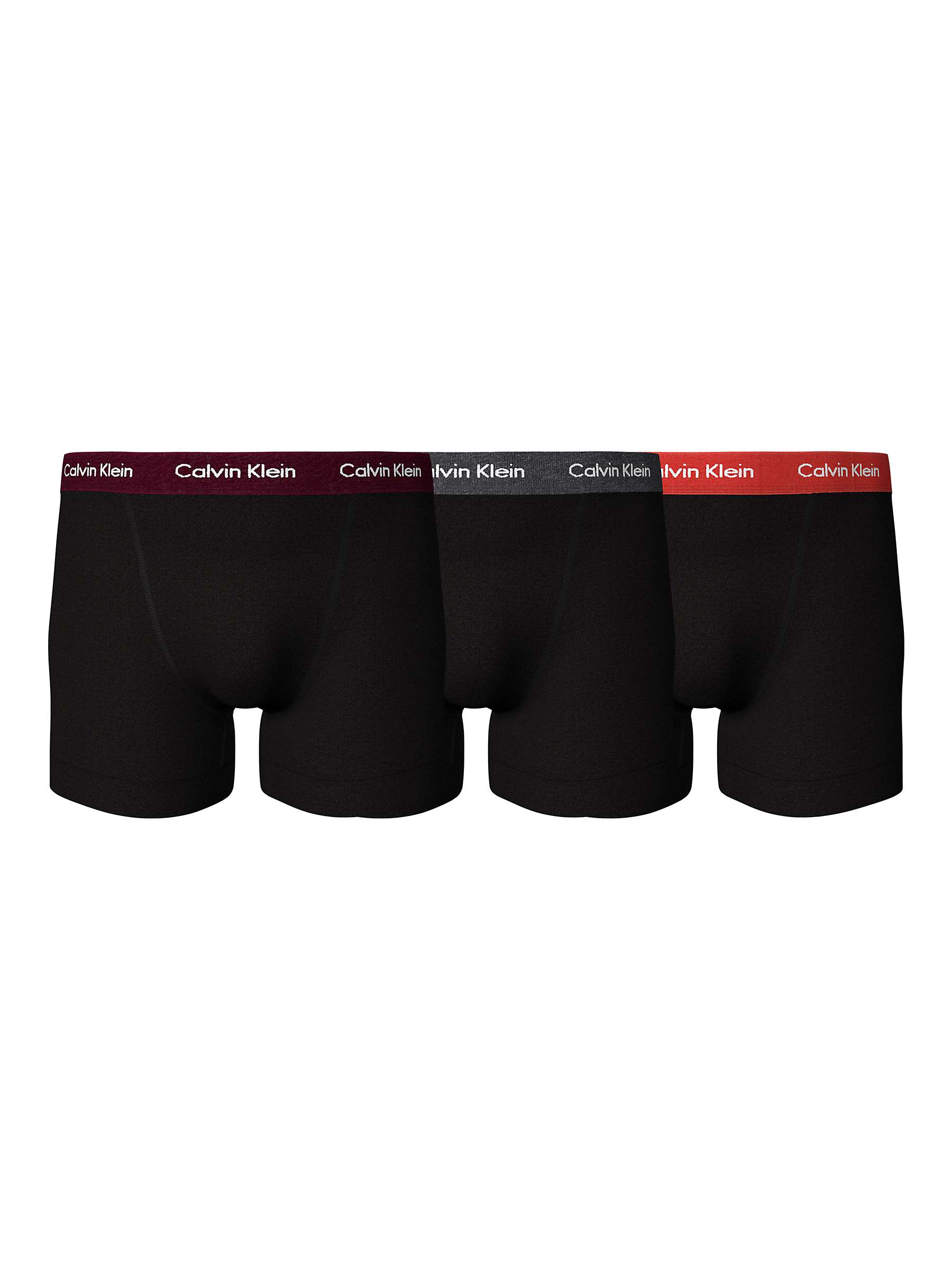 Buy Calvin Klein Modern Structure Colour Band Trunks, Pack of 3 Online at johnlewis.com