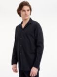 Calvin Klein Long Sleeve Flannel Pyjama Shirt, Black