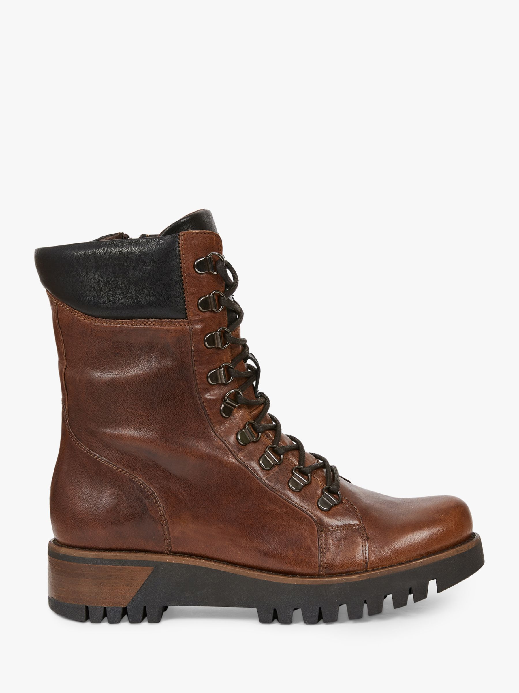 Celtic & Co. Wilds Leather Lace Up Boots, Rust, 3