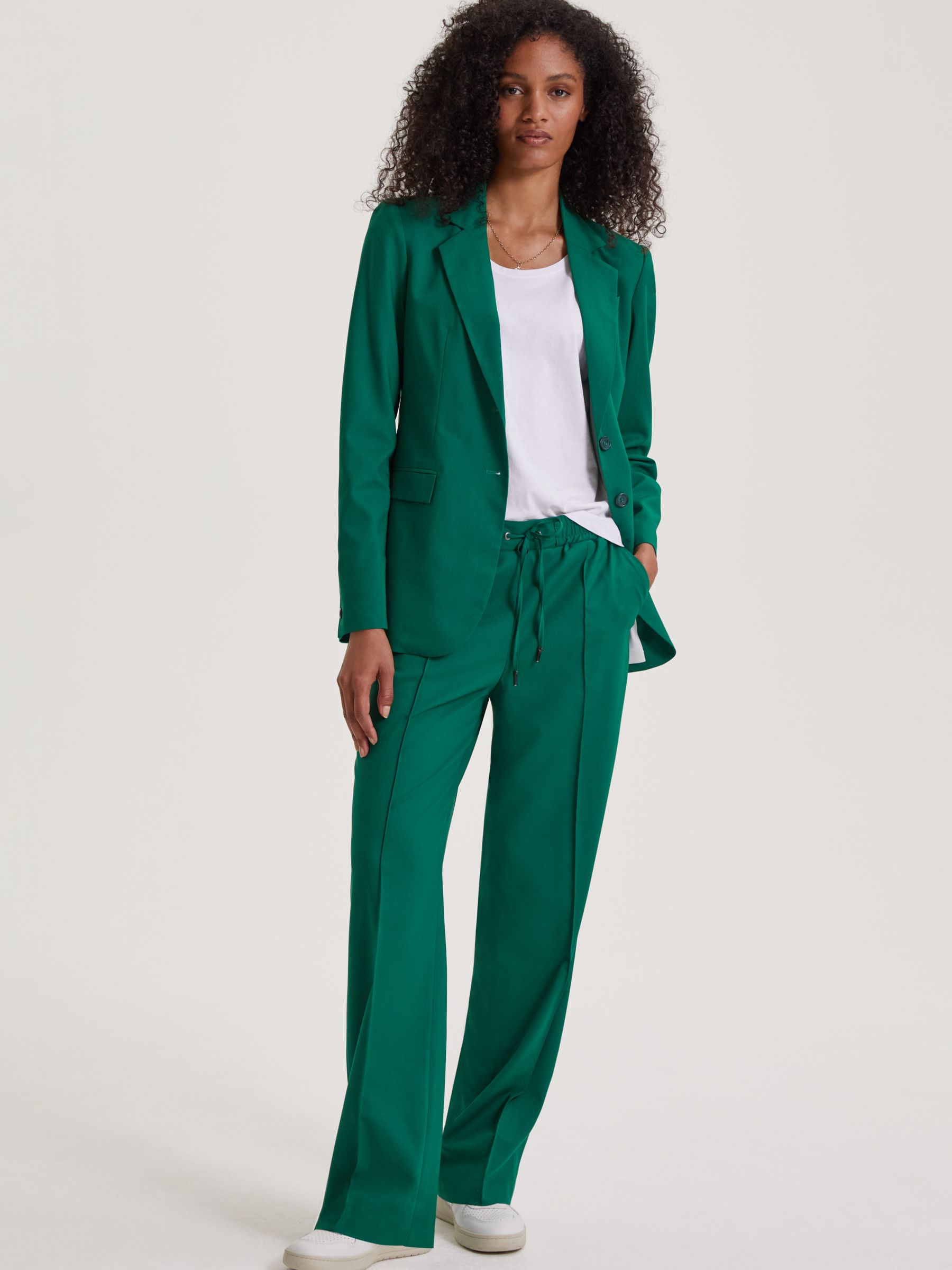 Baukjen Fera Casual Trousers, Emerald Green at John Lewis & Partners