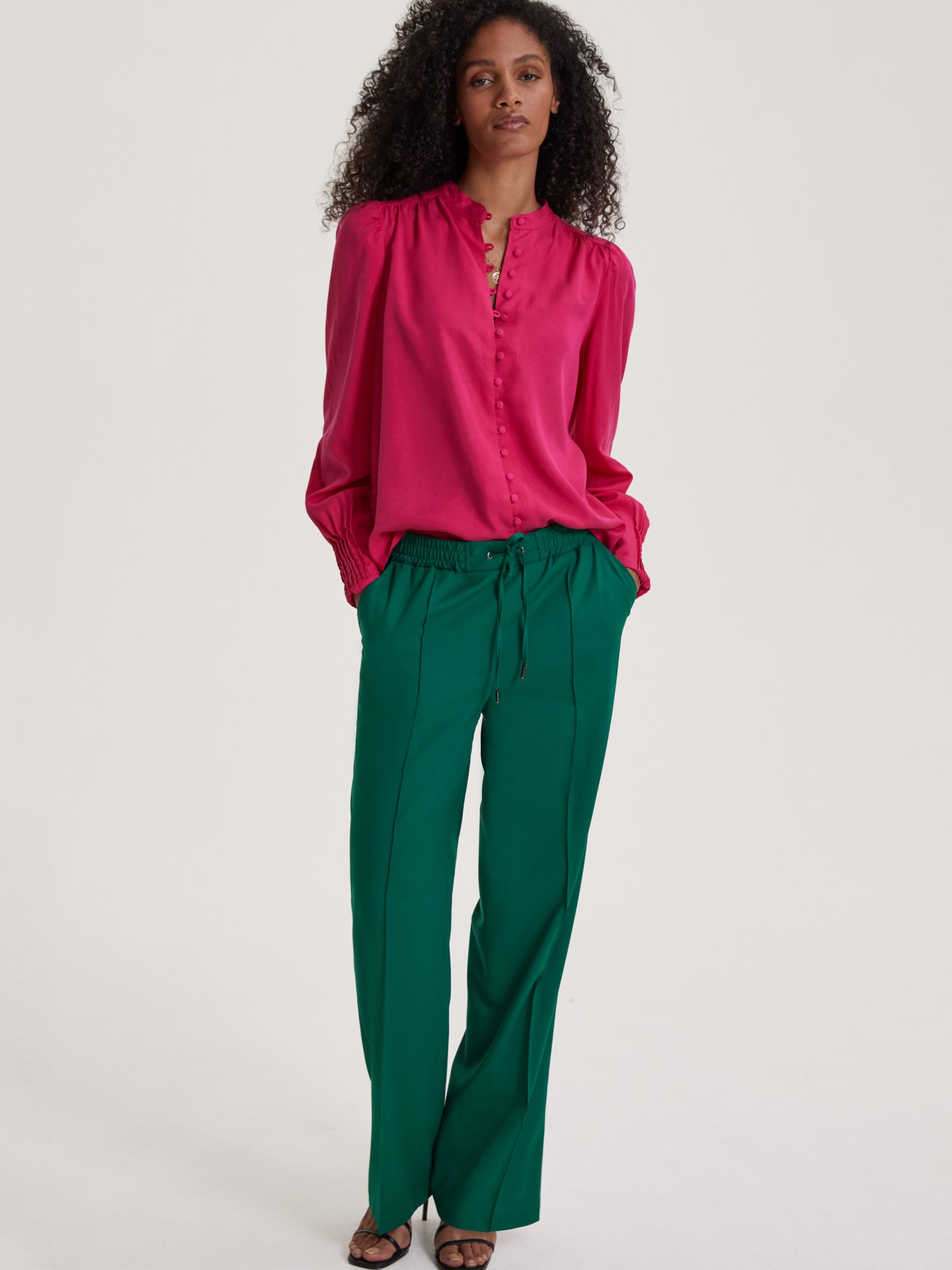 Baukjen Fera Casual Trousers, Emerald Green, 6
