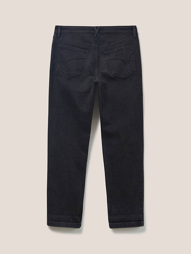 White Stuff Katy Relaxed Slim Jeans, Washed Black