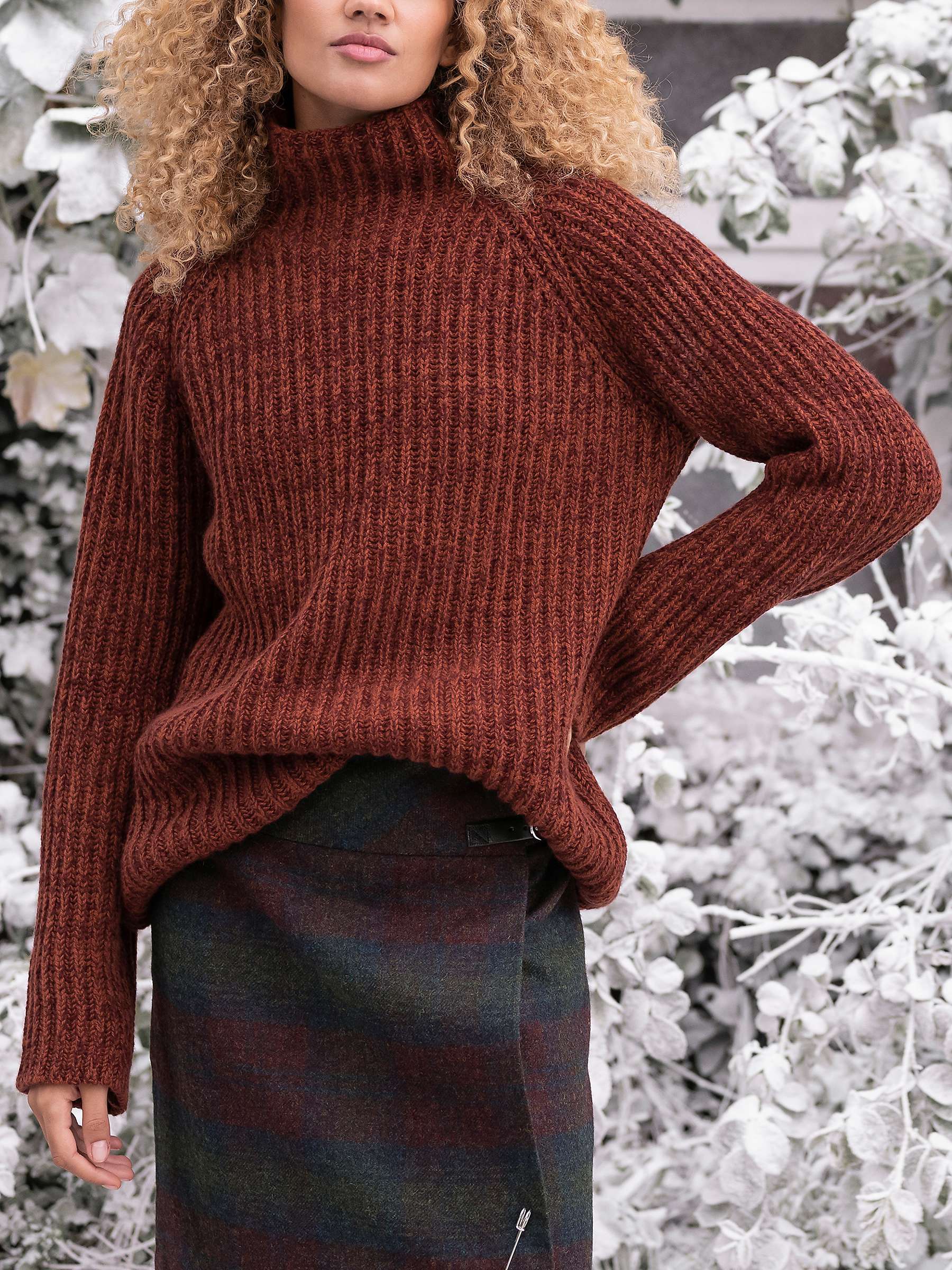 Buy Celtic & Co. Lambswool Chunky Fisherman's Rib Jumper Online at johnlewis.com