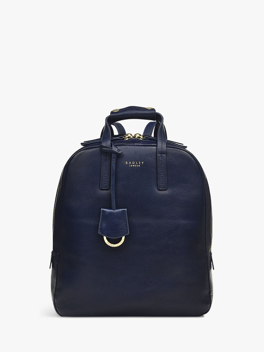 Radley Dukes Place Medium Leather Zip Backpack, Lazuli