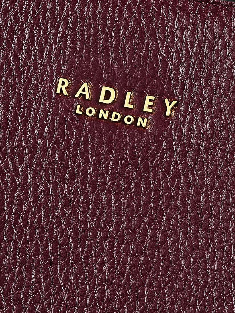 Red in Purple Radley Leather London Womens Baylis Road 2.0 Large Ziptop Backpack Womens Bags Backpacks 