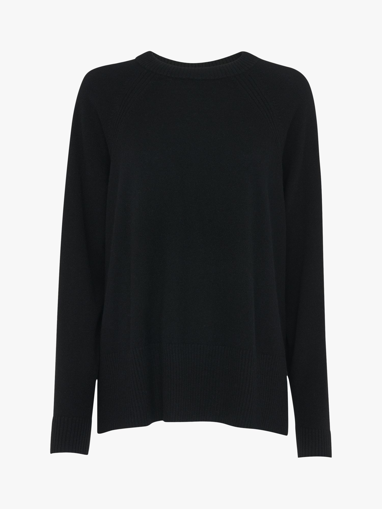 Whistles Ultimate Cashmere Jumper, Black, XS