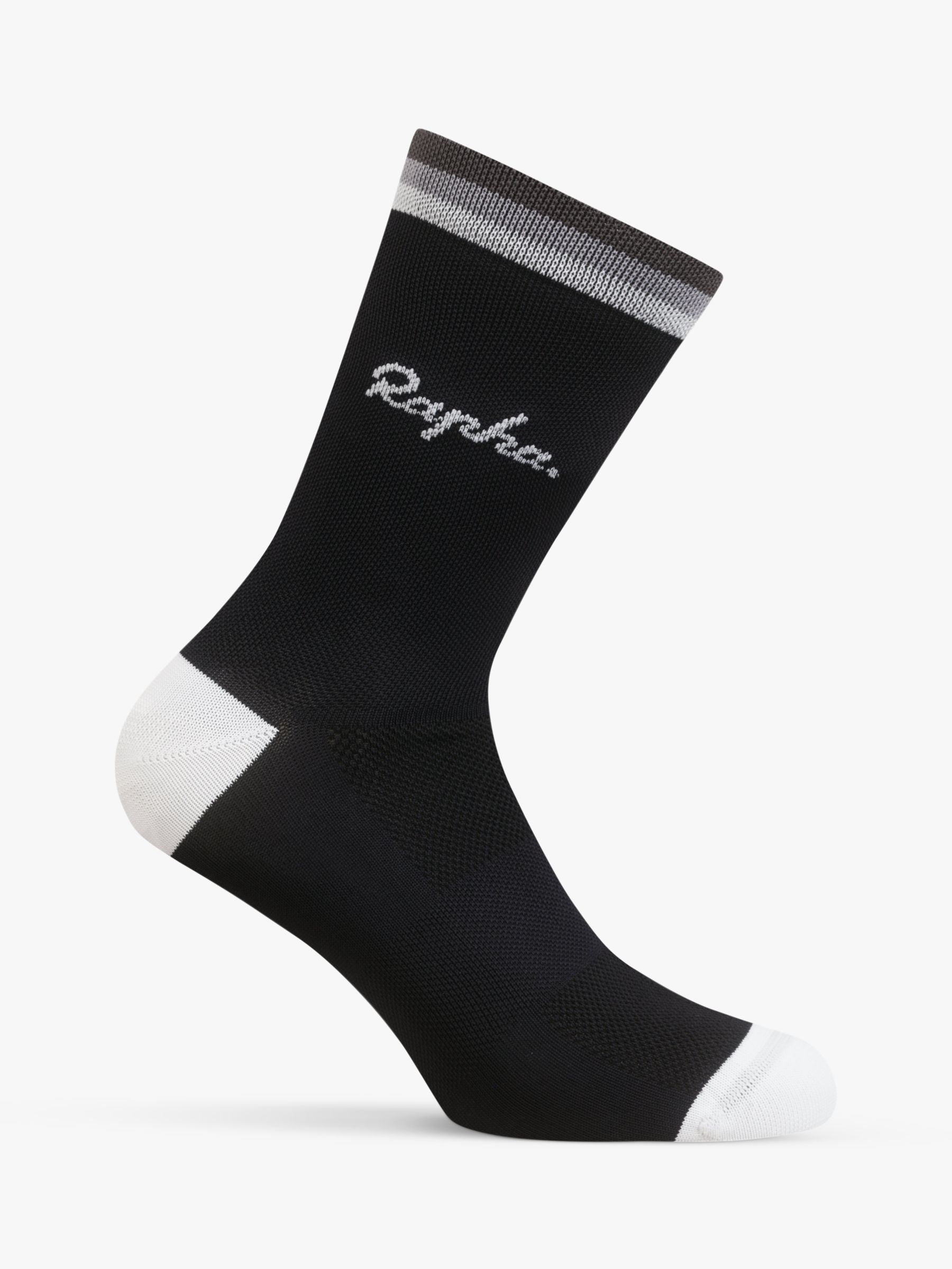 Rapha Logo Socks, Black/Grey/Carbon, S