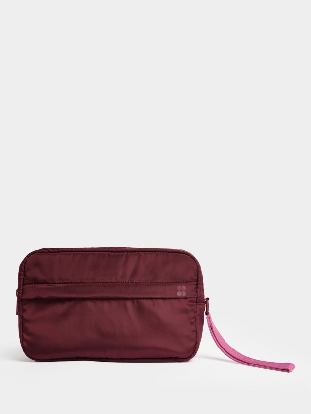 Sweaty Betty On The Go Wash Bag, Plum Red